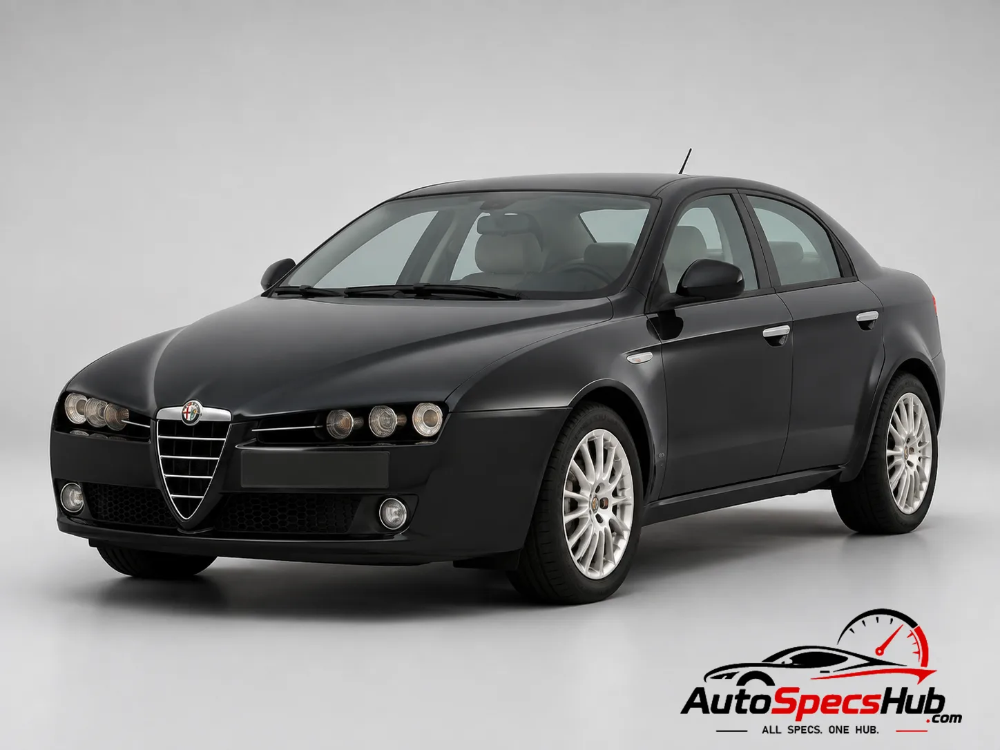 2008 Alfa Romeo 159 3.2 JTS V6 24v Q2 front three-quarter view
