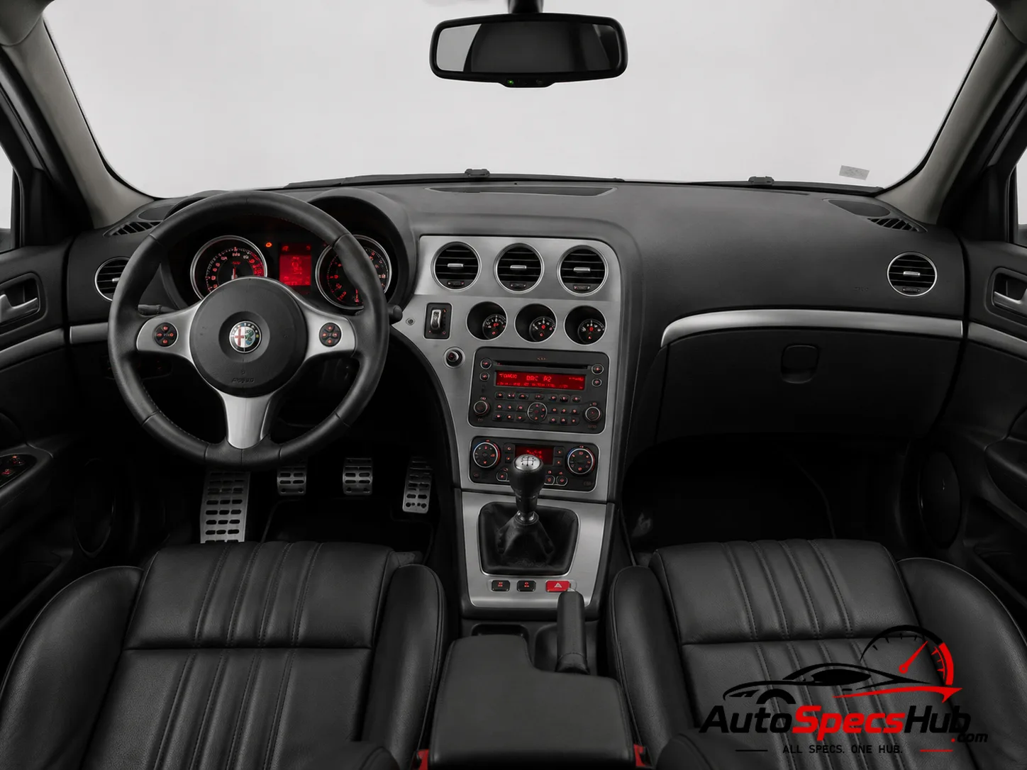 2008 Alfa Romeo 159 3.2 JTS V6 24v Q4 interior dashboard and front cabin