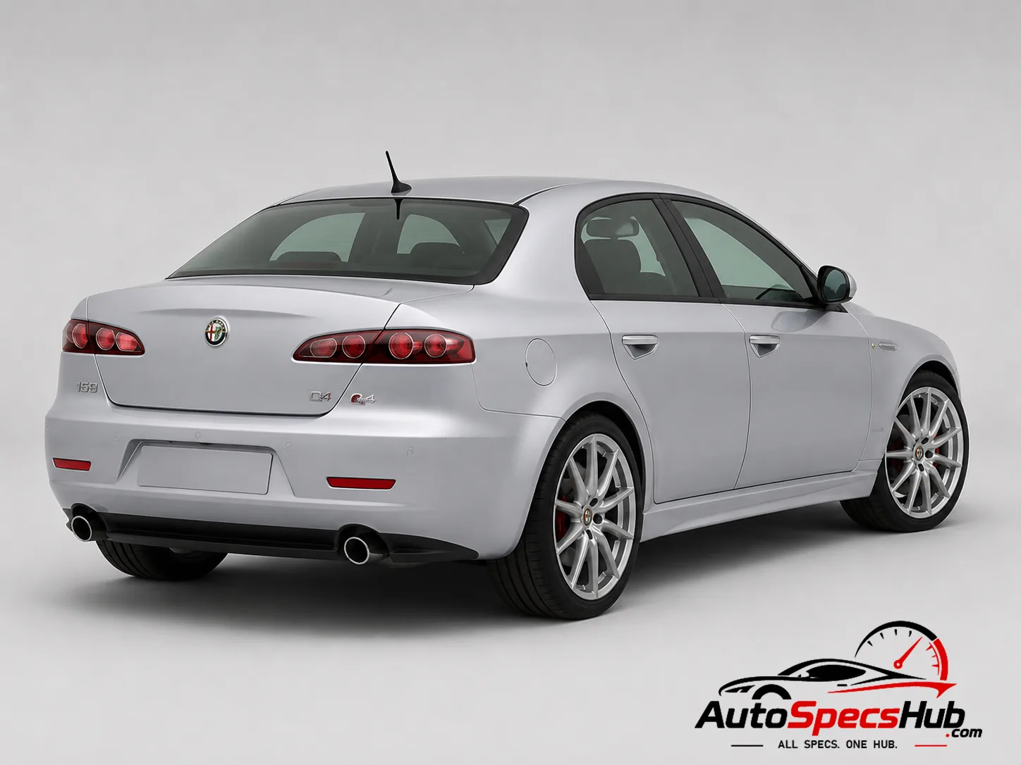 2008 Alfa Romeo 159 2.4 JTDM 20v Q4 rear three-quarter view