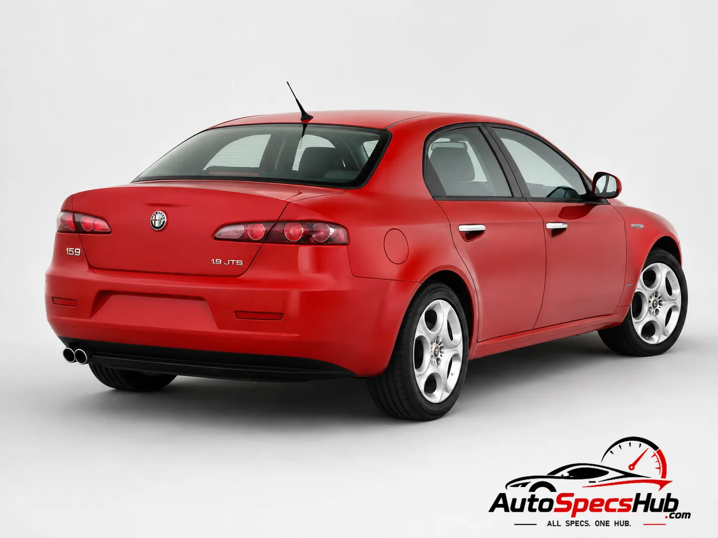 2005 Alfa Romeo 159 1.9 JTS 16v rear three-quarter view