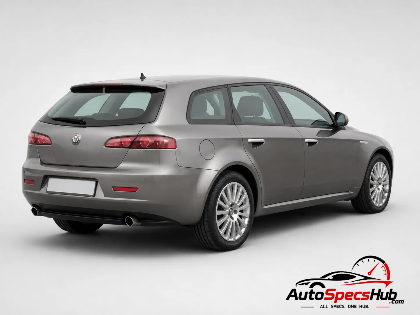 2008 Alfa Romeo 159 Sportwagon 3.2 JTS V6 24v Q2 rear three-quarter view