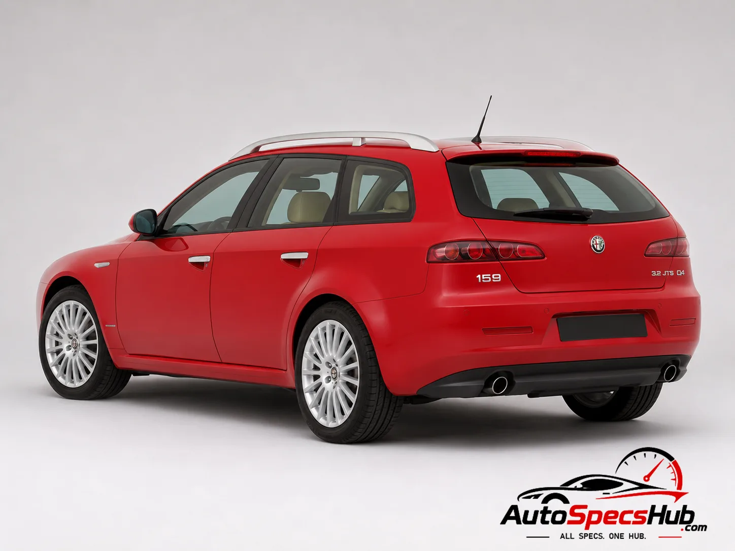 2006 Alfa Romeo 159 Sportwagon 3.2 JTS V6 24v Q4 rear three-quarter view