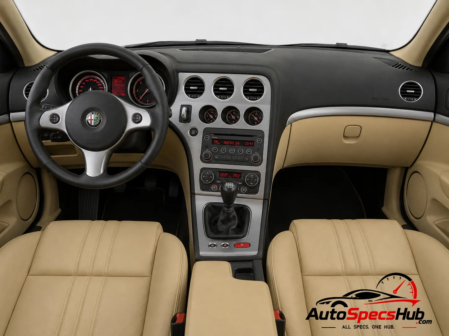 2006 Alfa Romeo 159 Sportwagon 3.2 JTS V6 24v Q4 interior dashboard and front cabin