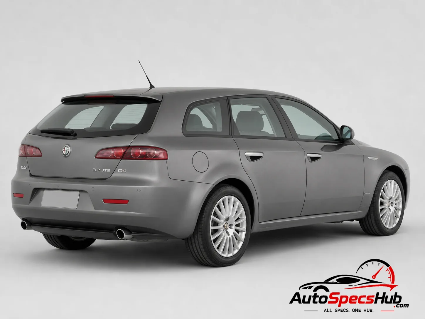 2008 Alfa Romeo 159 Sportwagon 3.2 JTS V6 24v Q4 rear three-quarter view