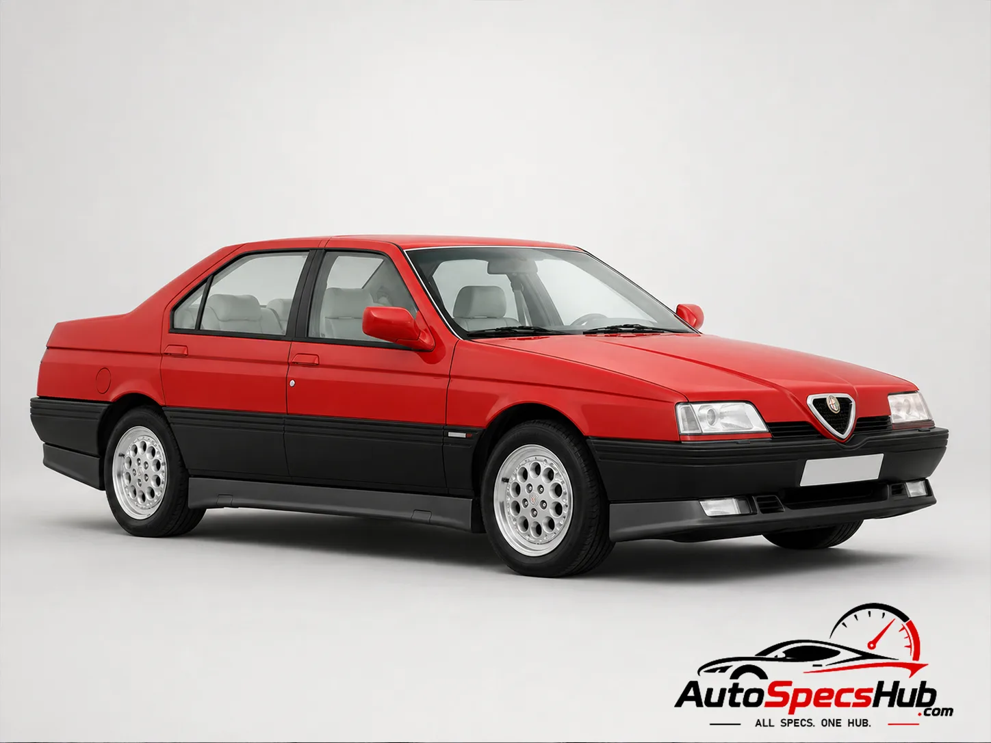 1990 Alfa Romeo 164 3.0 V6 front three-quarter view
