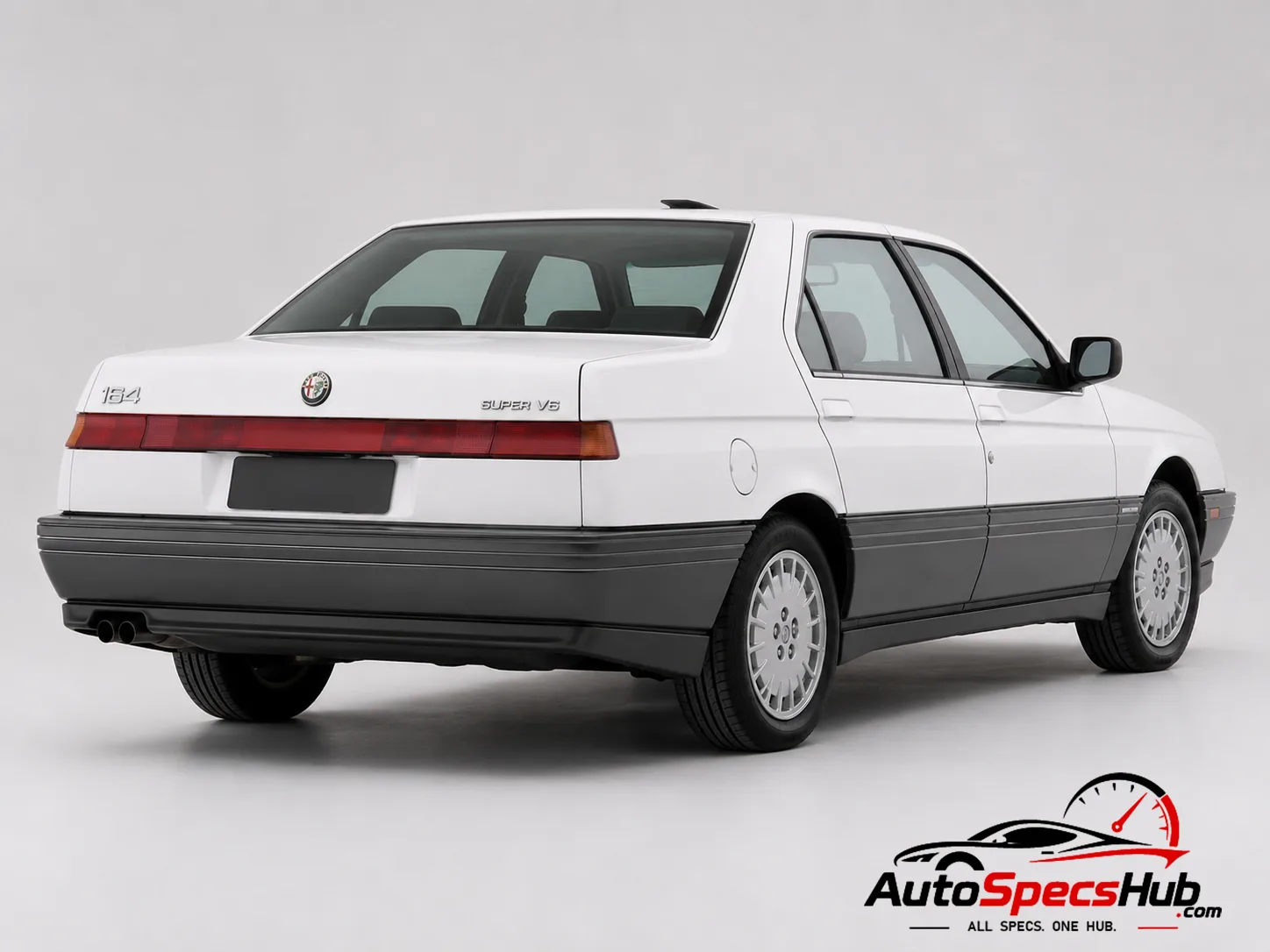 1989 Alfa Romeo 164 Super V6 rear three-quarter view