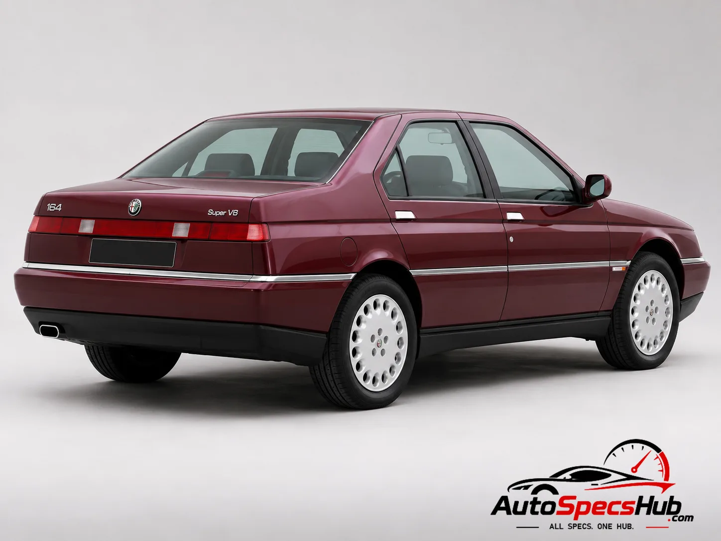 1993 Alfa Romeo 164 Super V6 rear three-quarter view