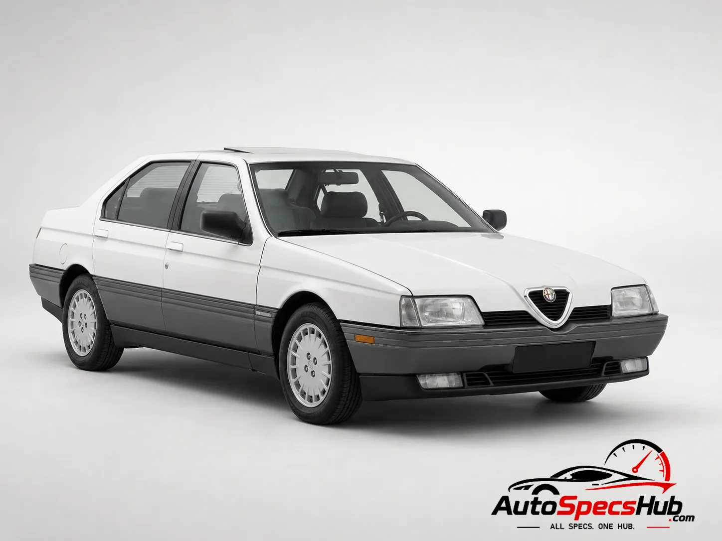 1989 Alfa Romeo 164 2.0i turbo front three-quarter view
