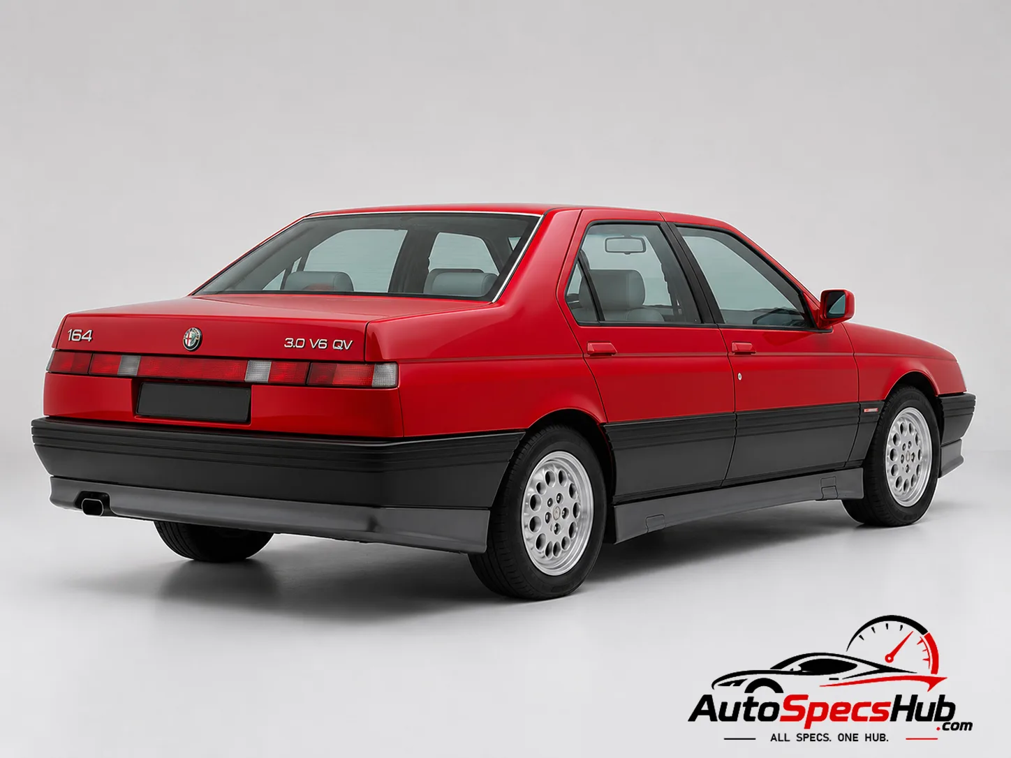 1990 Alfa Romeo 164 3.0 V6 QV rear three-quarter view