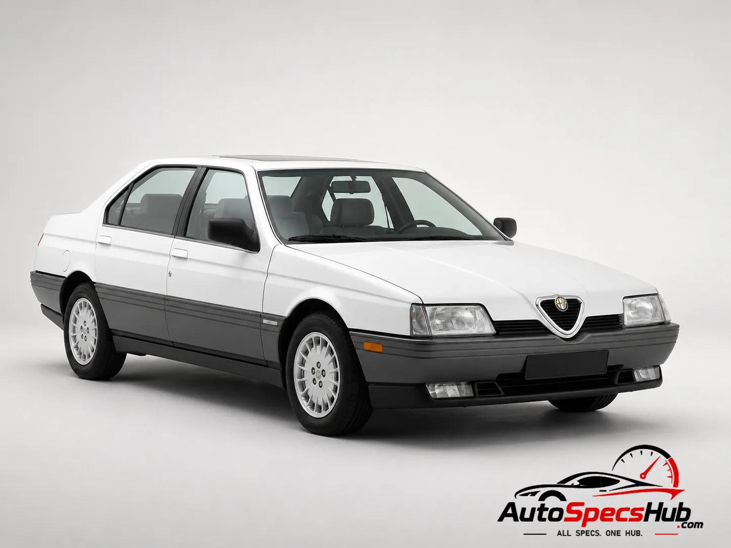 1989 Alfa Romeo 164 Super Twin Spark front three-quarter view