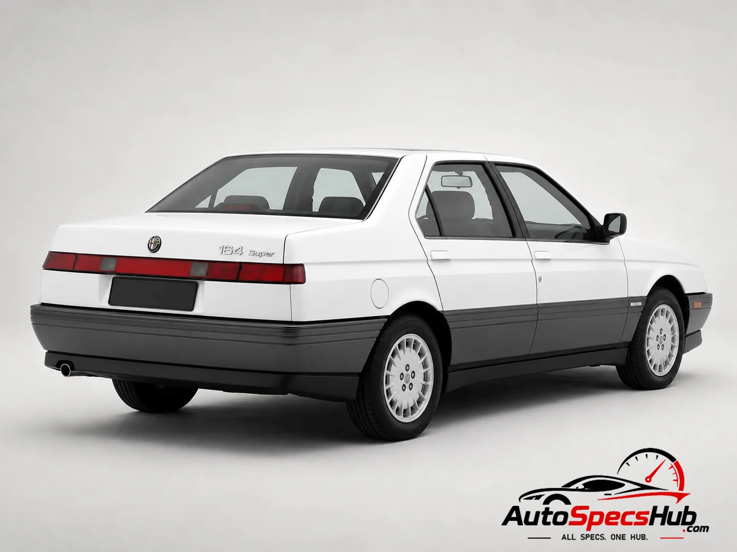 1989 Alfa Romeo 164 Super Twin Spark rear three-quarter view