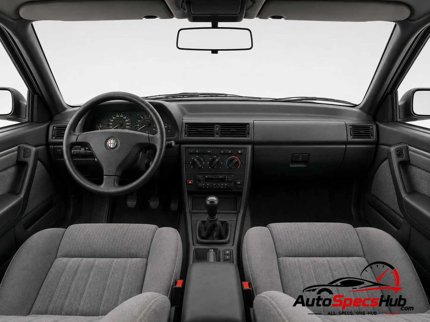 1989 Alfa Romeo 164 Super Twin Spark interior dashboard and front cabin
