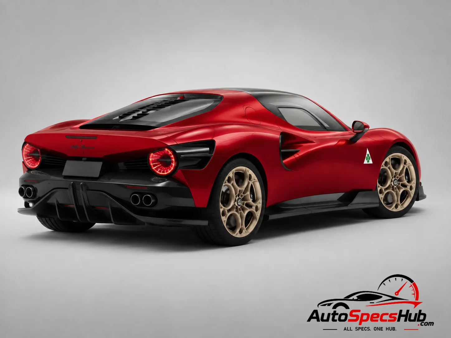 2024 Alfa Romeo 33 Stradale ICE rear three-quarter view