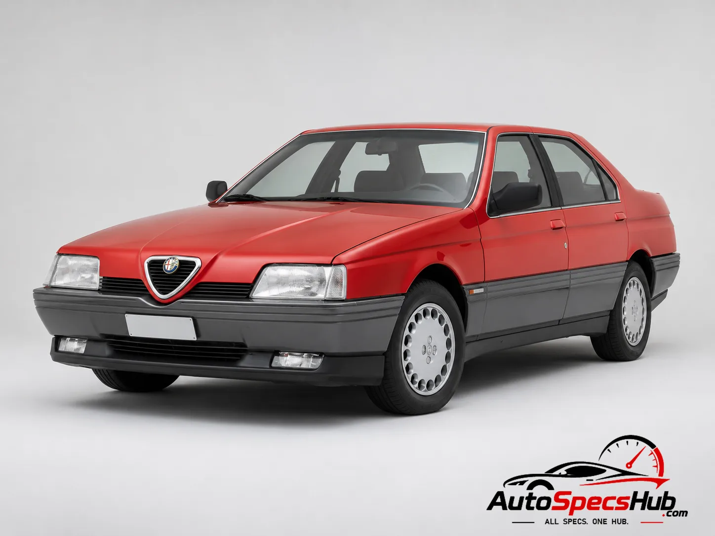 1989 Alfa Romeo 164 TD front three-quarter view