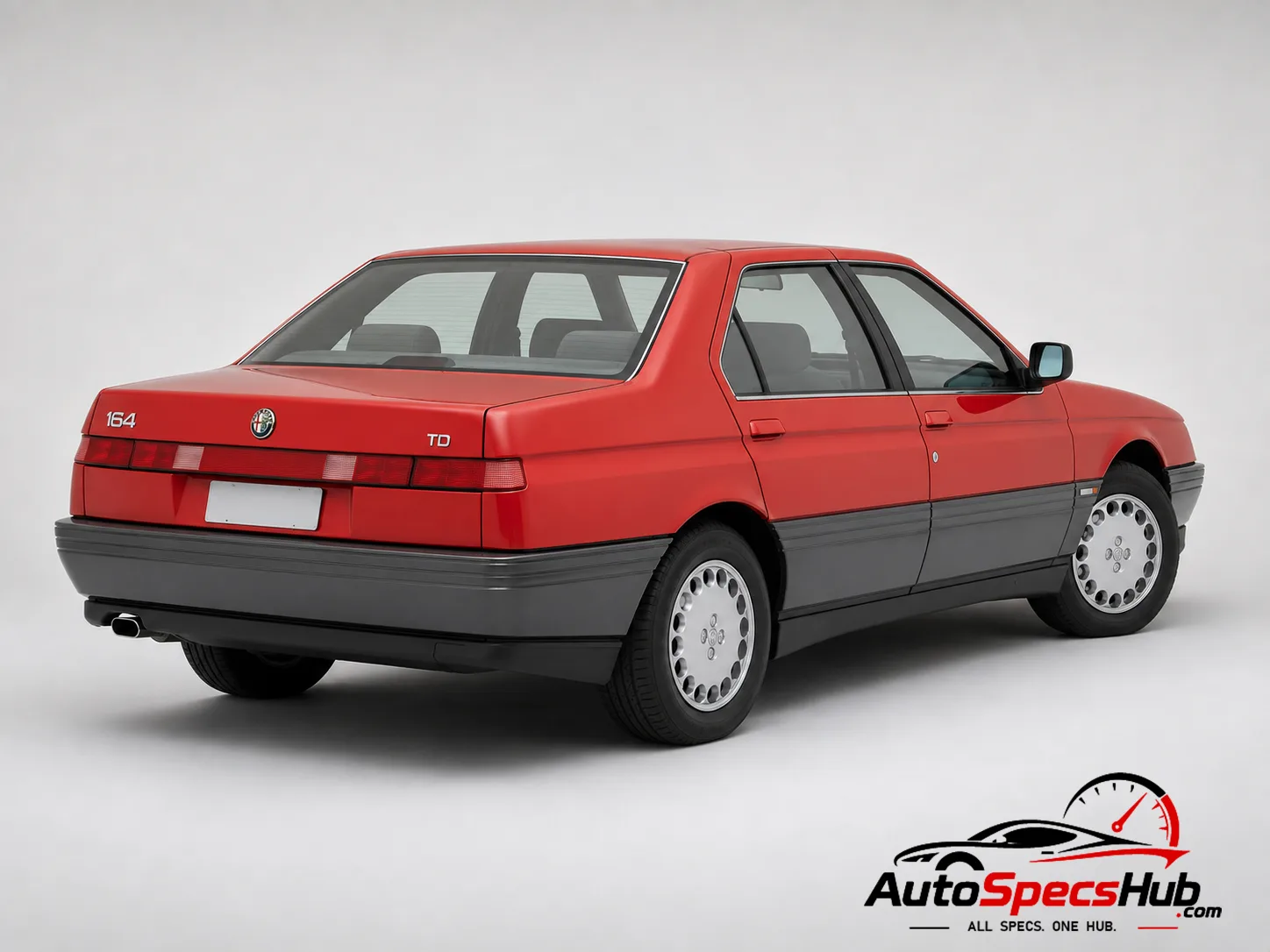 1989 Alfa Romeo 164 TD rear three-quarter view