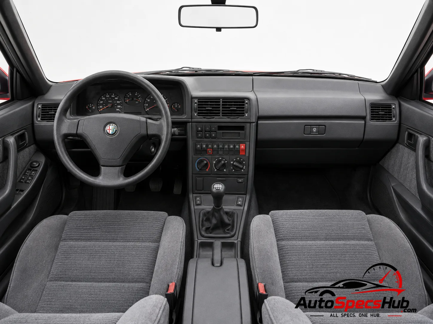 1989 Alfa Romeo 164 TD interior dashboard and front cabin