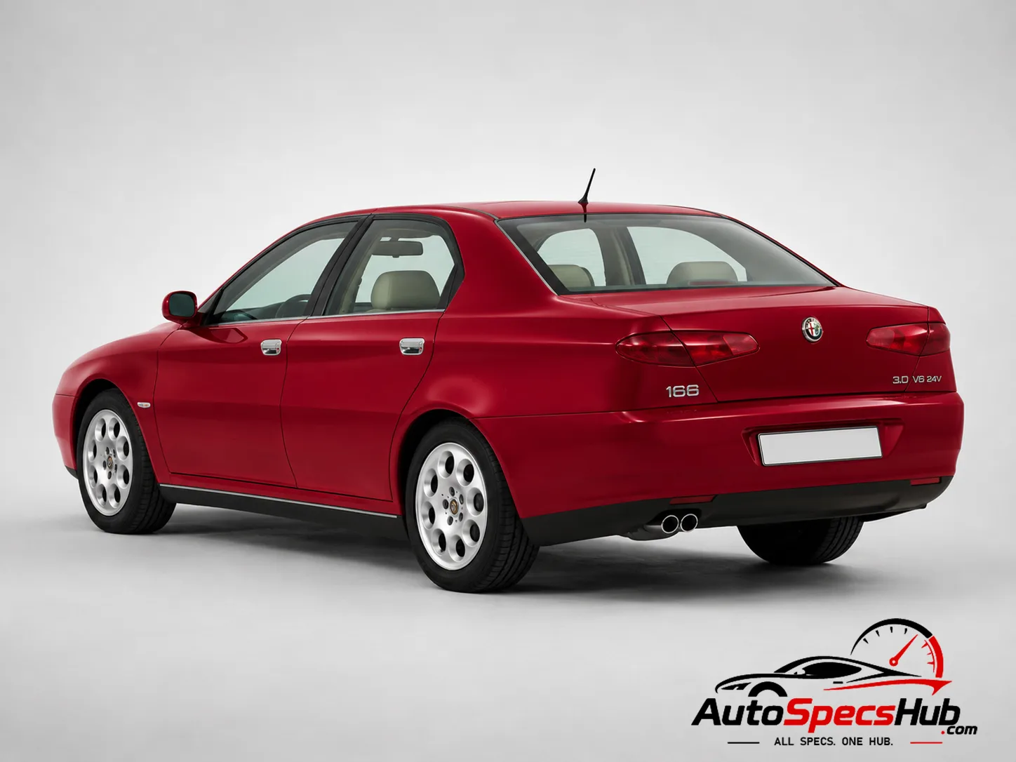 2001 Alfa Romeo 166 3.0 V6 24v rear three-quarter view
