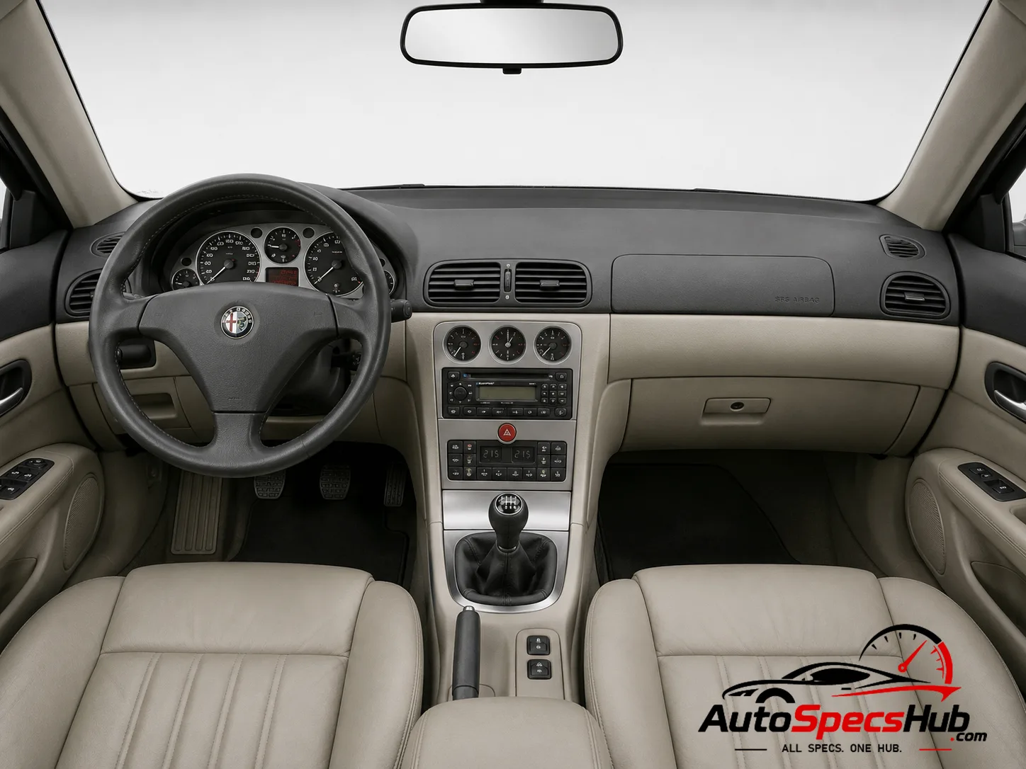 2003 Alfa Romeo 166 2.4 JTD 8v interior dashboard and front cabin