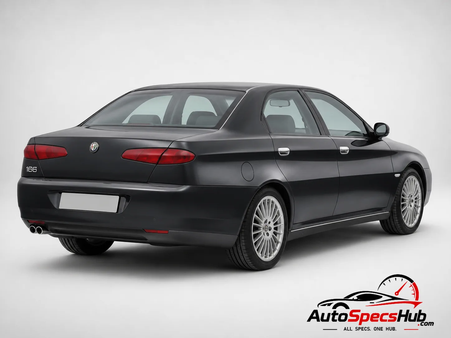 2004 Alfa Romeo 166 3.2 V6 24v rear three-quarter view