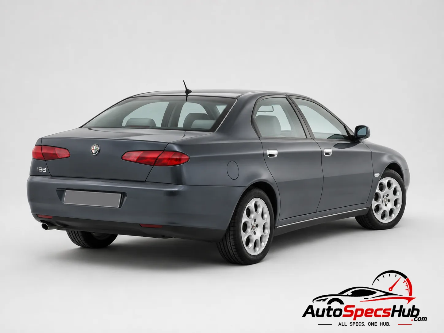 1999 Alfa Romeo 166 2.5 V6 24v rear three-quarter view
