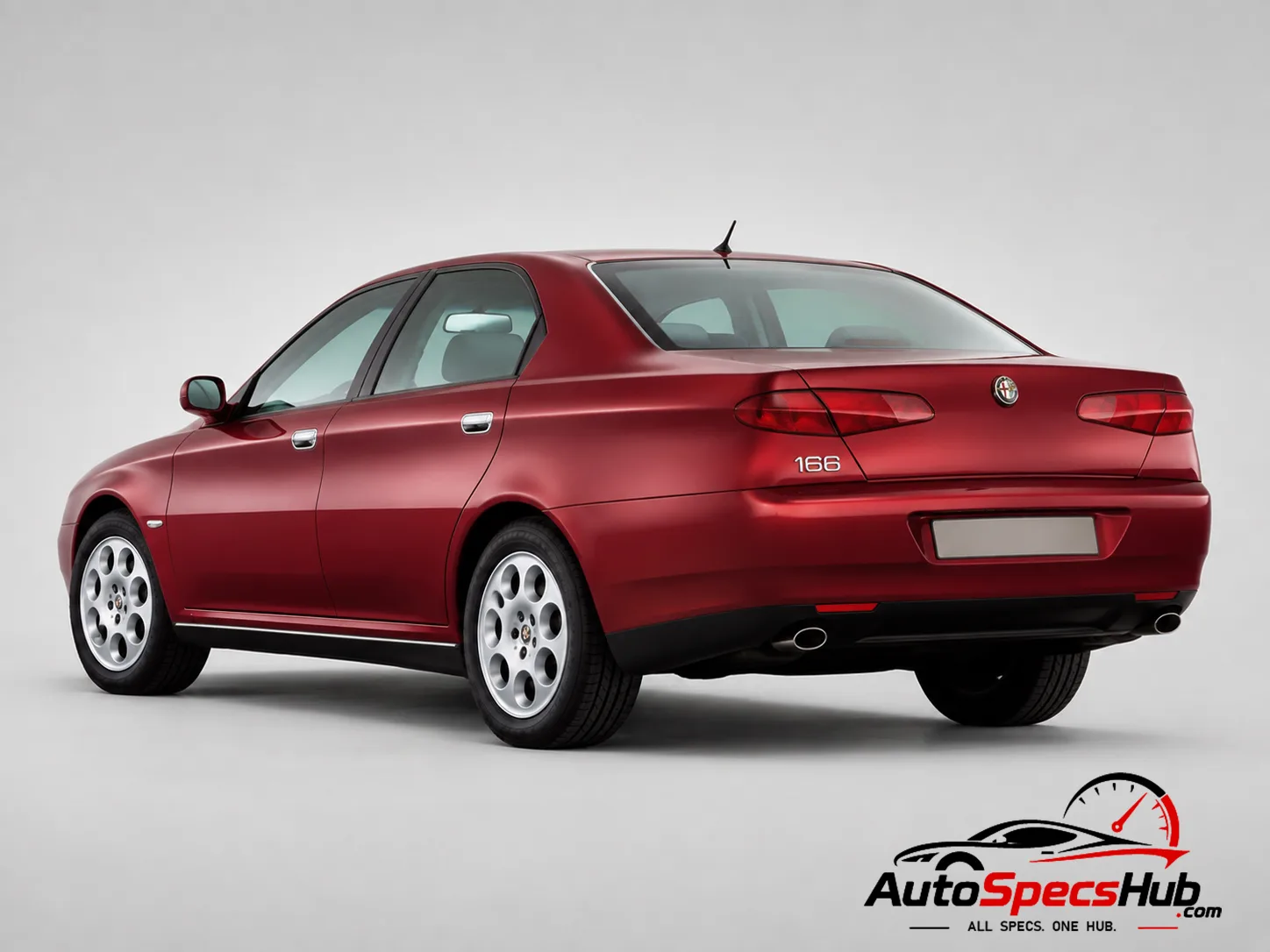 2001 Alfa Romeo 166 2.5 V6 24v rear three-quarter view