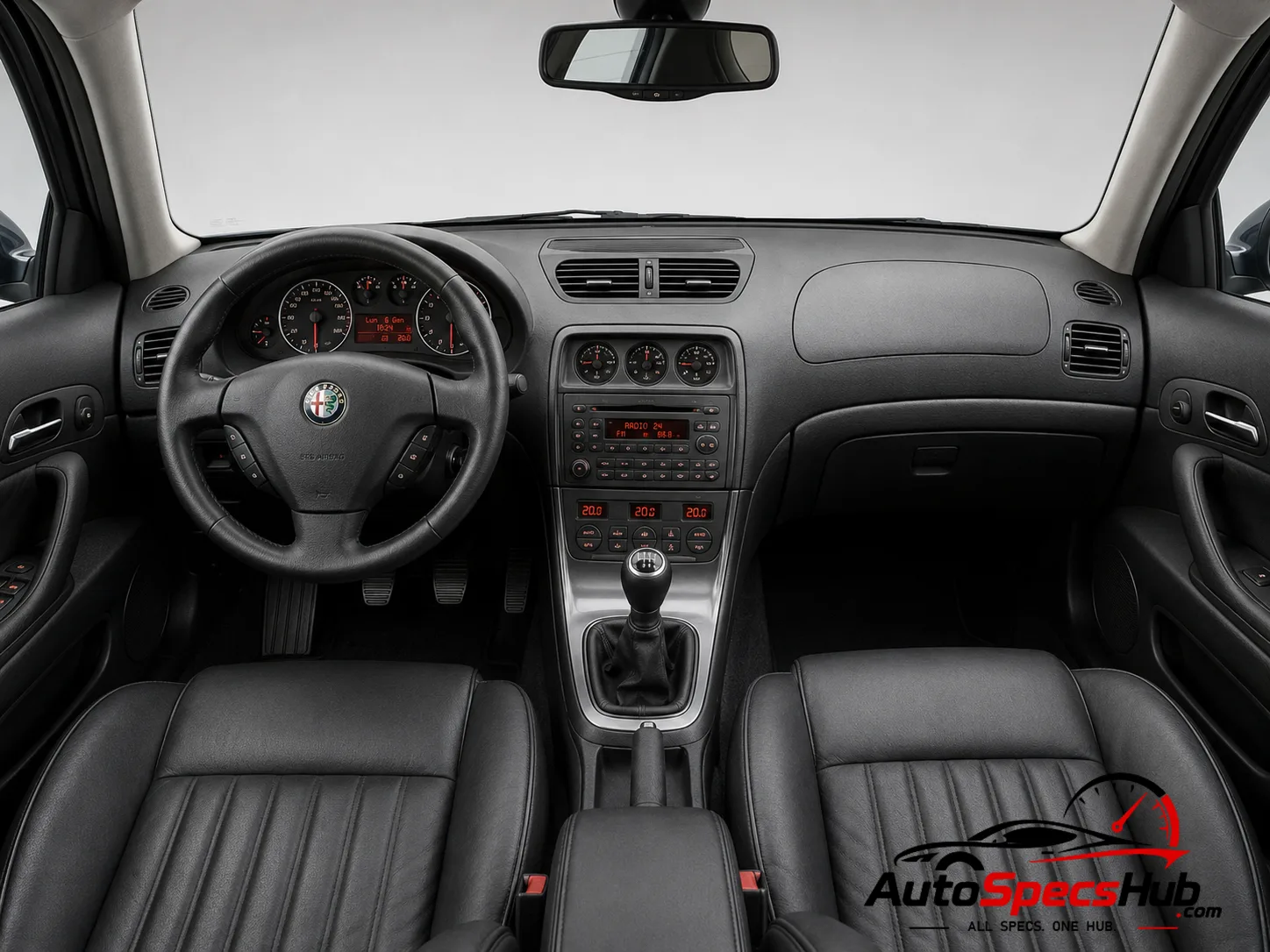 2004 Alfa Romeo 166 2.4 JTD 16v Multijet interior dashboard and front cabin