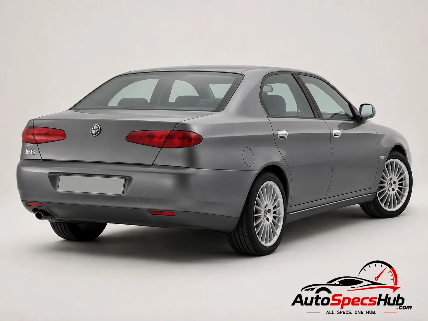 2006 Alfa Romeo 166 2.4 JTD 16v Multijet rear three-quarter view