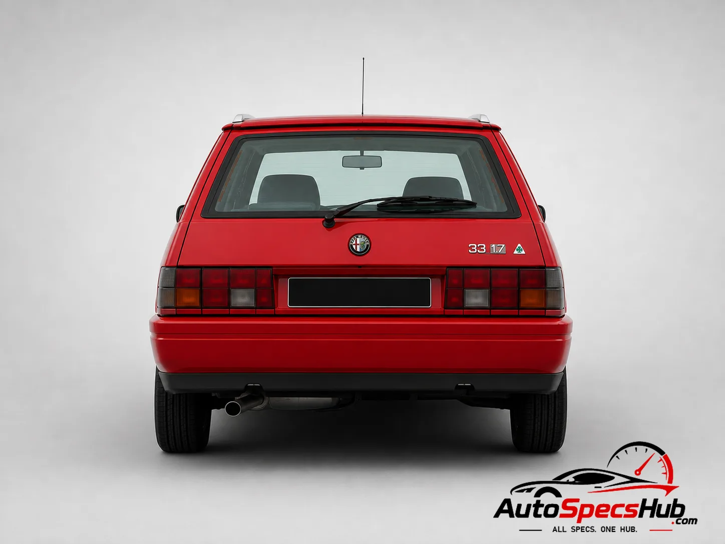 1987 Alfa Romeo 33 1.7 Quadrifoglio Verde rear view