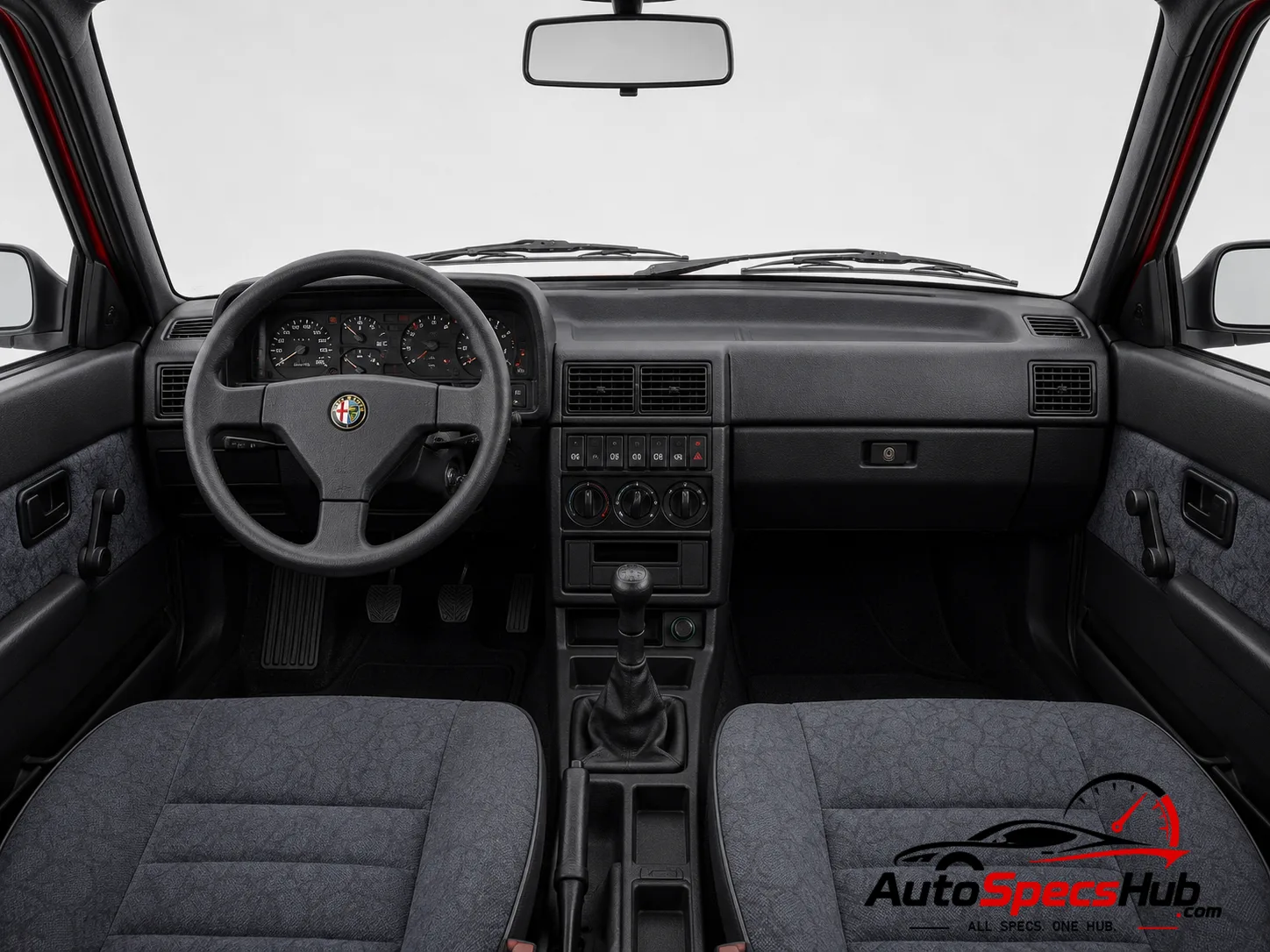 1987 Alfa Romeo 33 1.7 Quadrifoglio Verde interior dashboard view