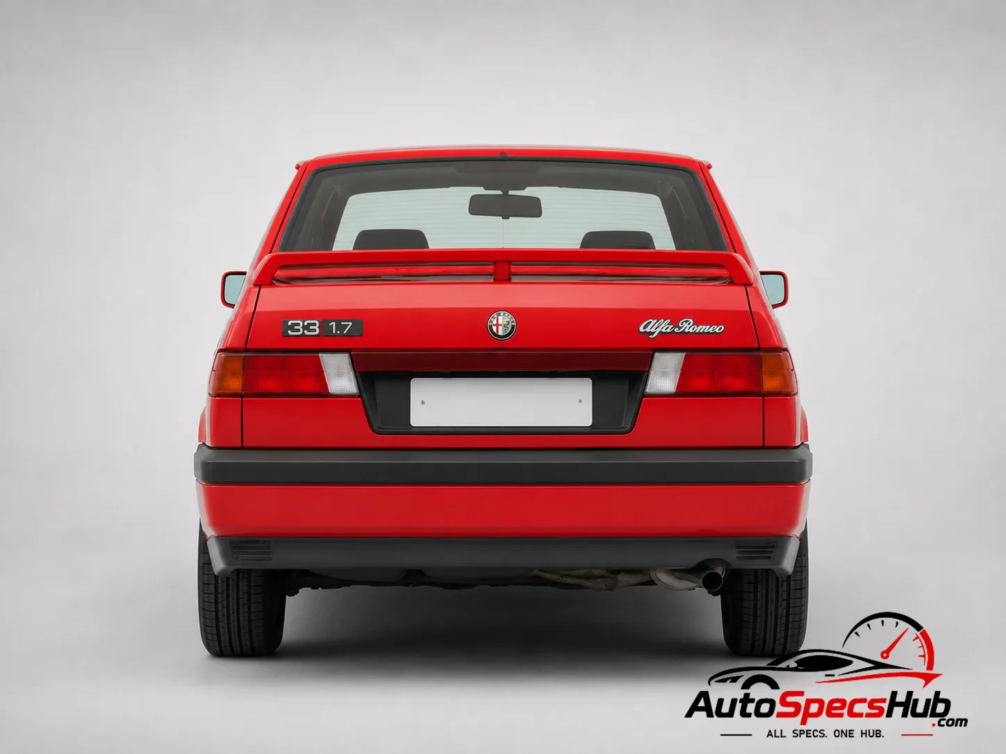 1989 Alfa Romeo 33 1.7 Quadrifoglio Verde rear view