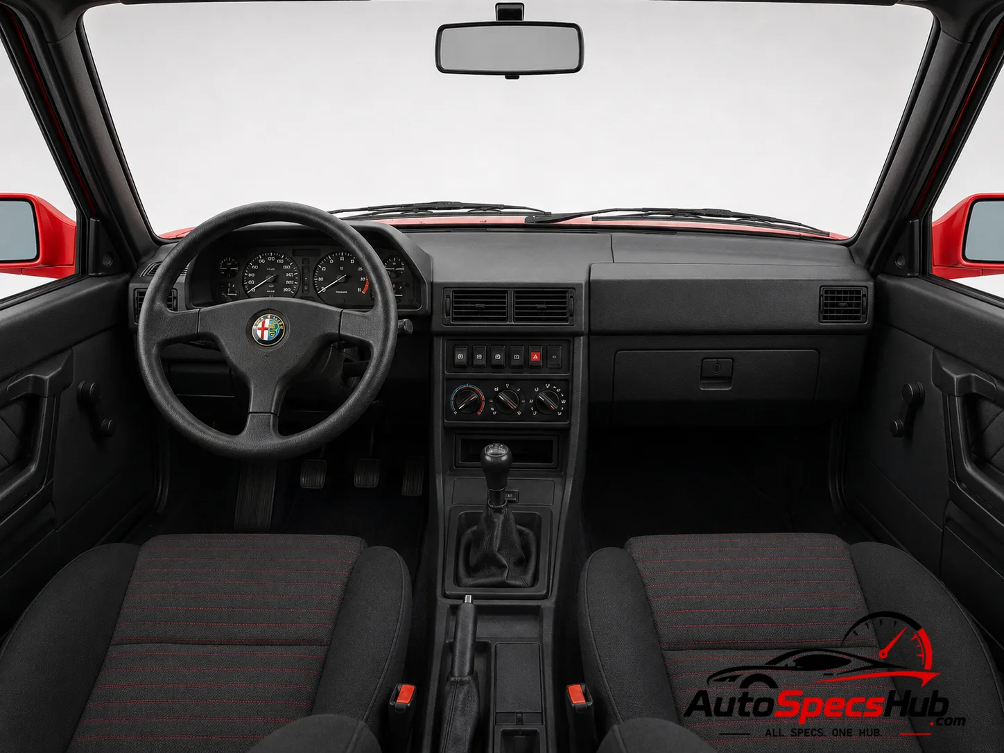 1989 Alfa Romeo 33 1.7 Quadrifoglio Verde interior dashboard view