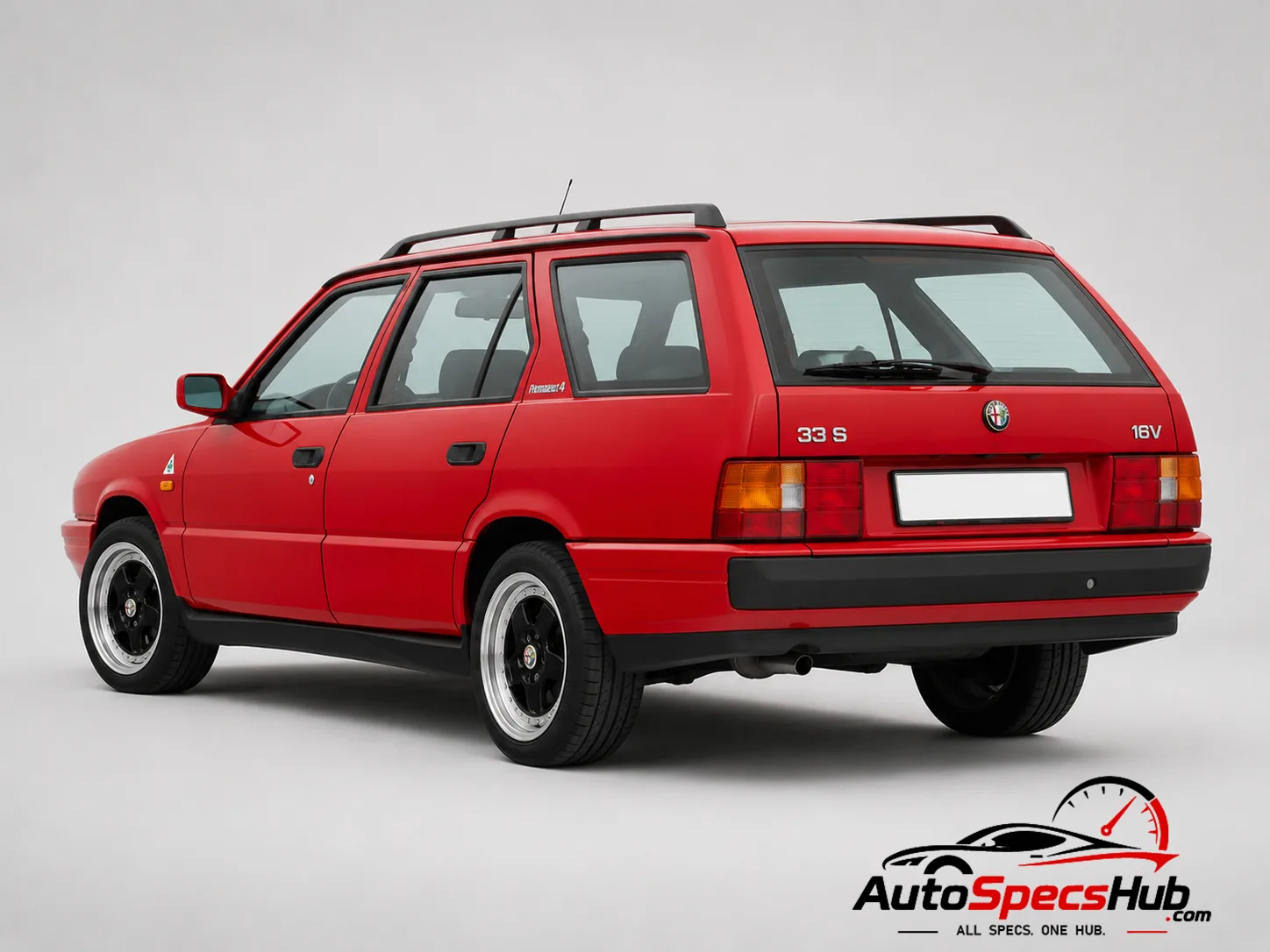 1991 Alfa Romeo 33 S 16v Permanent 4 rear three-quarter view