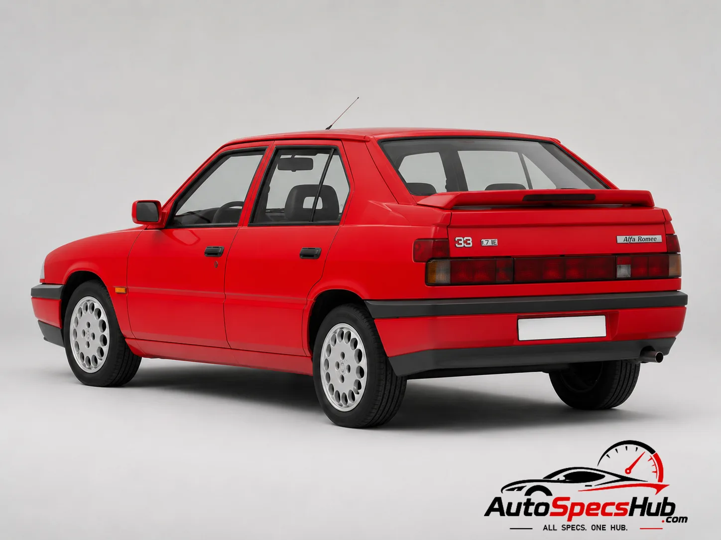 1989 Alfa Romeo 33 1.7 IE rear three-quarter view