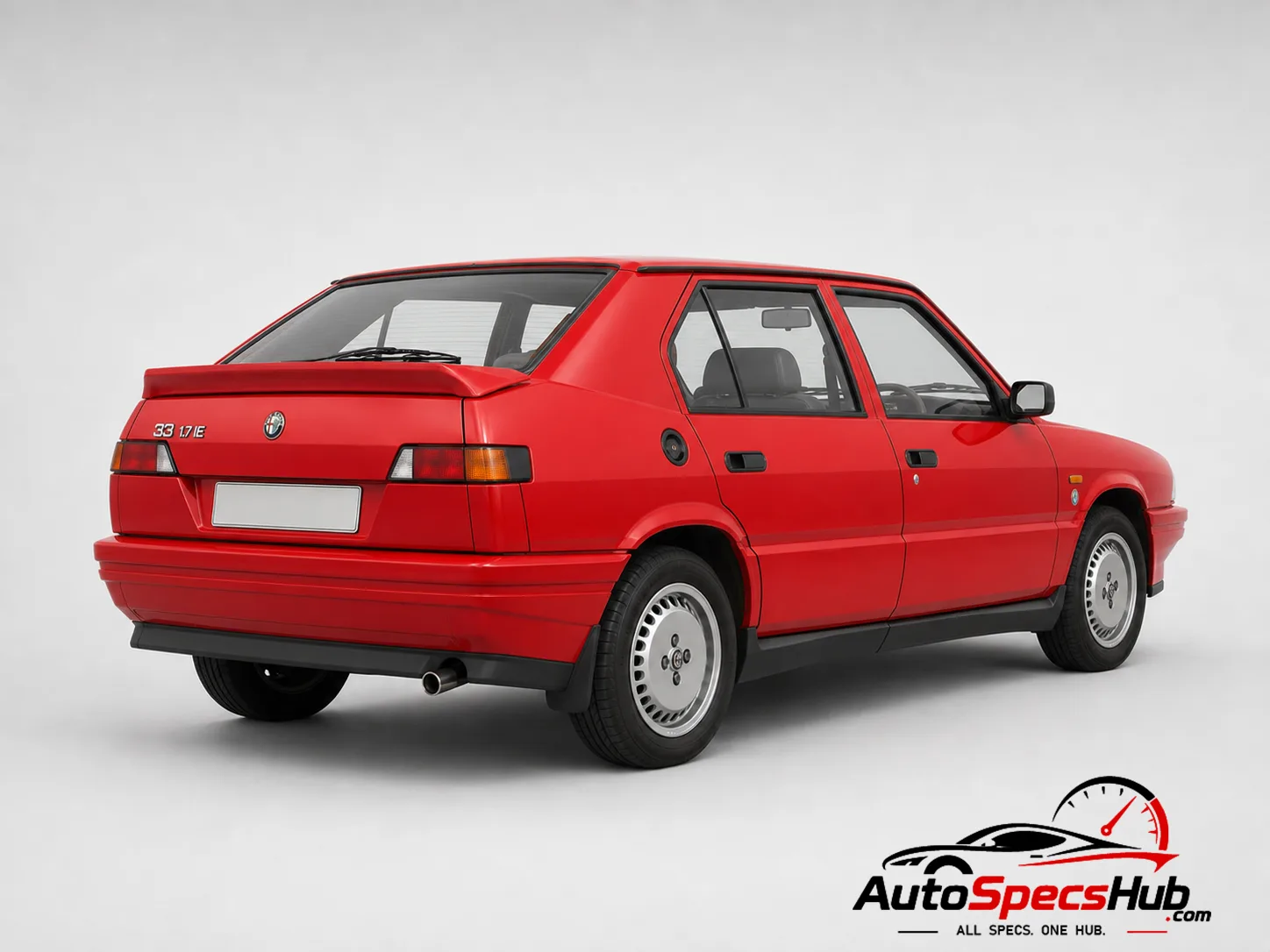 1990 Alfa Romeo 33 1.7 IE rear three-quarter view