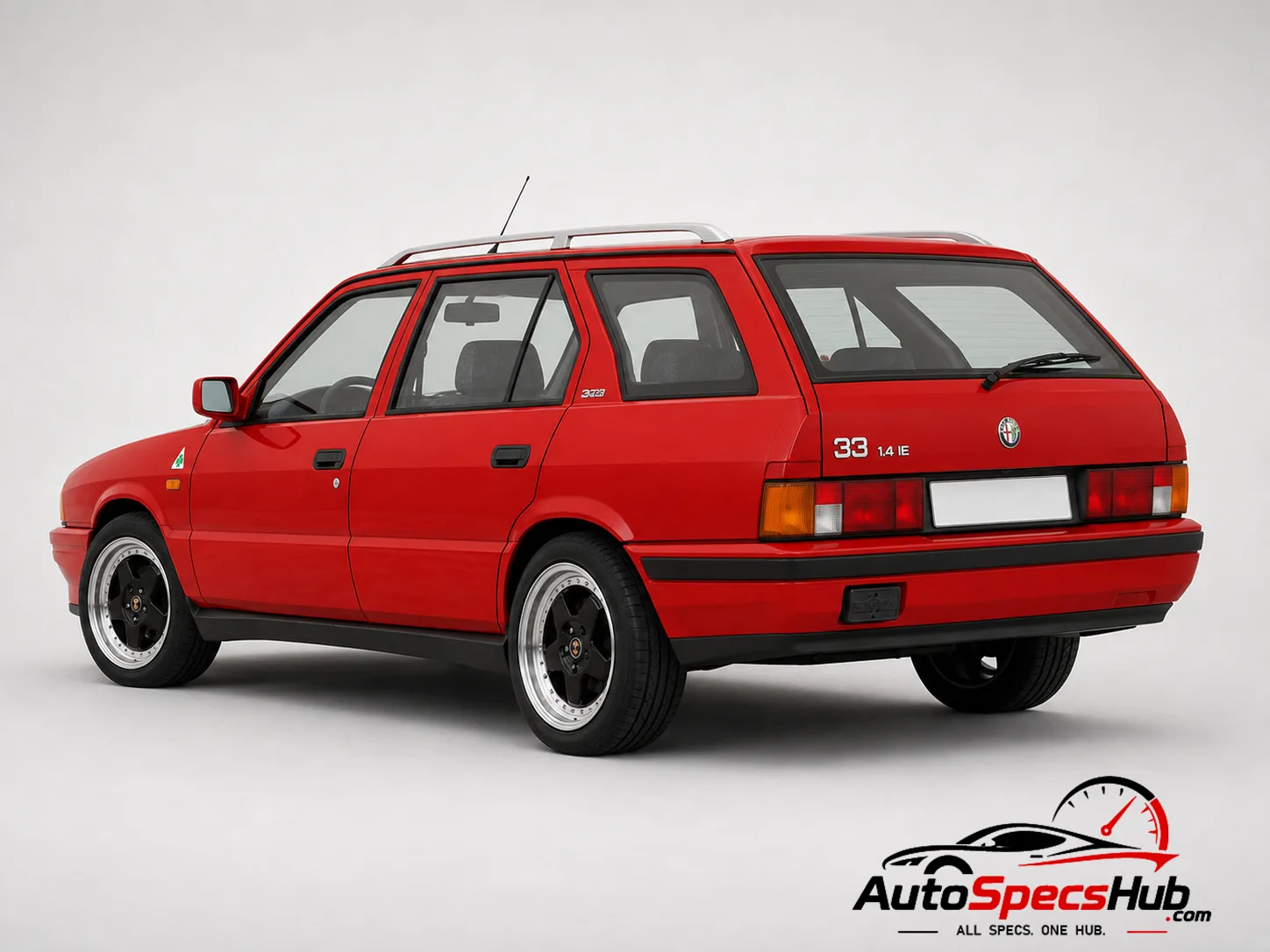 1991 Alfa Romeo 33 1.4 IE rear three-quarter view