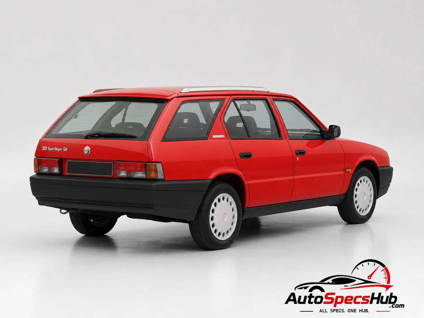 1992 Alfa Romeo 33 Sport Wagon Q4 rear three-quarter view