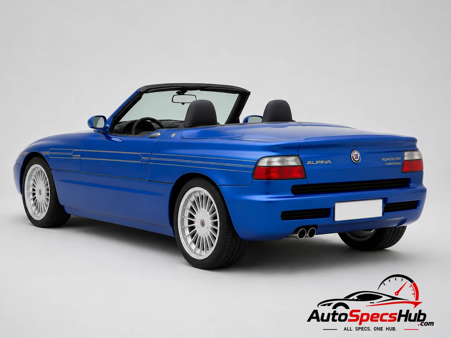 1990 Alpina Roadster Limited Edition RLE rear three-quarter view