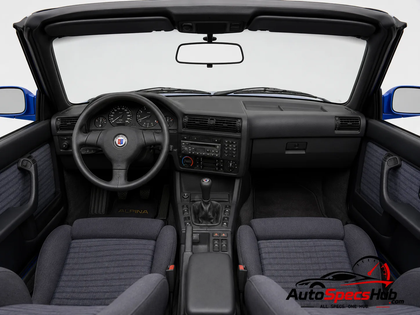 1990 Alpina Roadster Limited Edition RLE interior dashboard and front cabin
