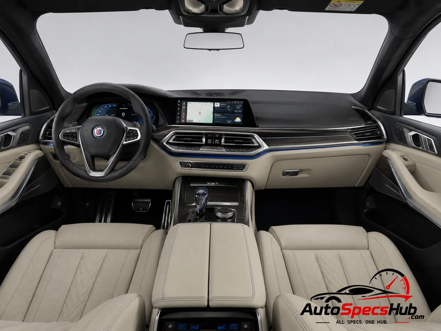 2020 Alpina XB7 interior dashboard and front cabin