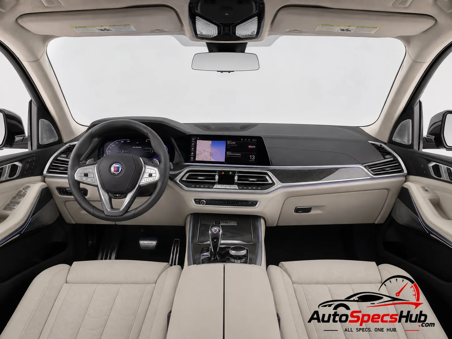 2022 Alpina XB7 interior dashboard and front cabin