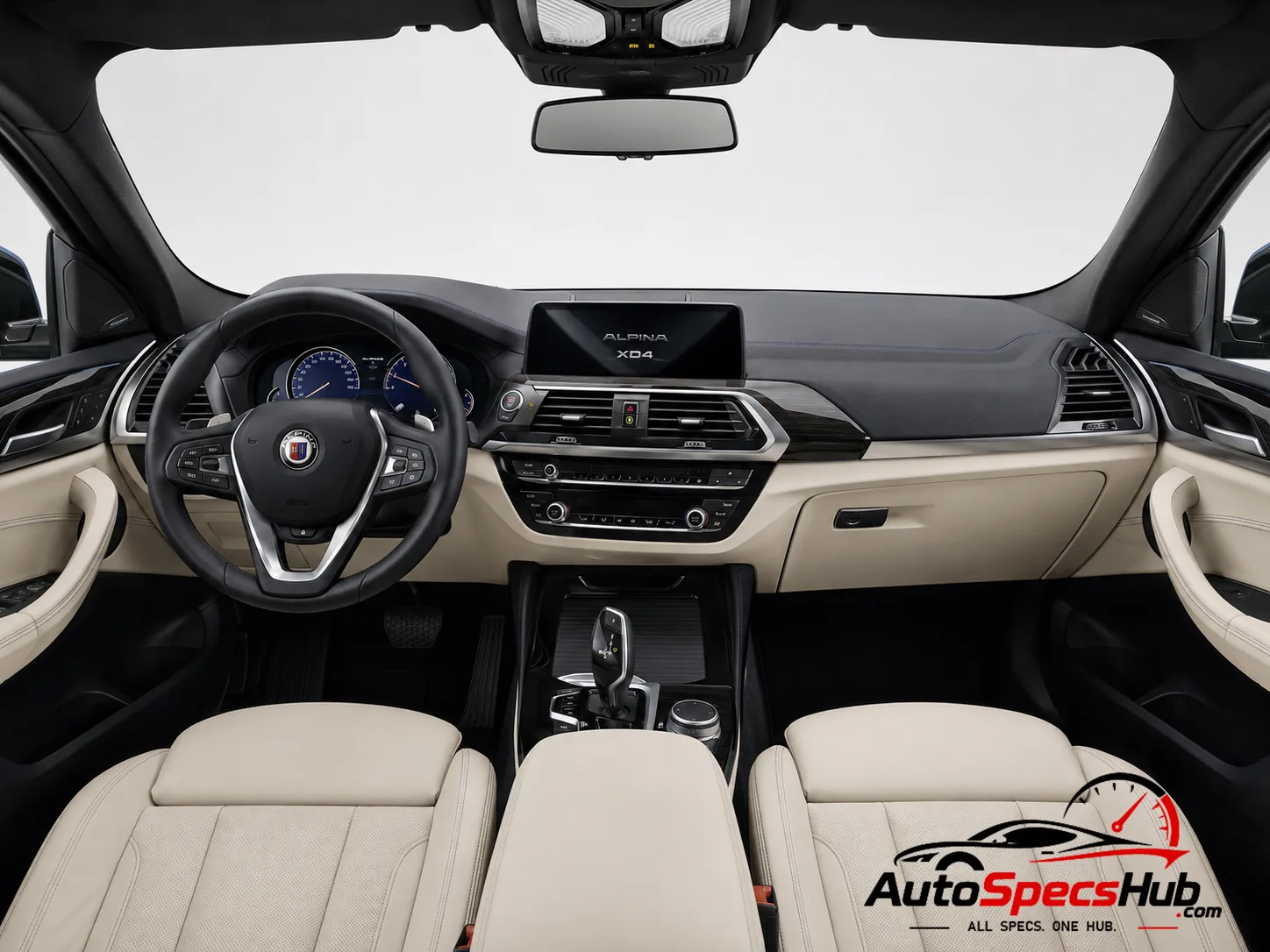 2018 Alpina XD4 interior dashboard and front cabin