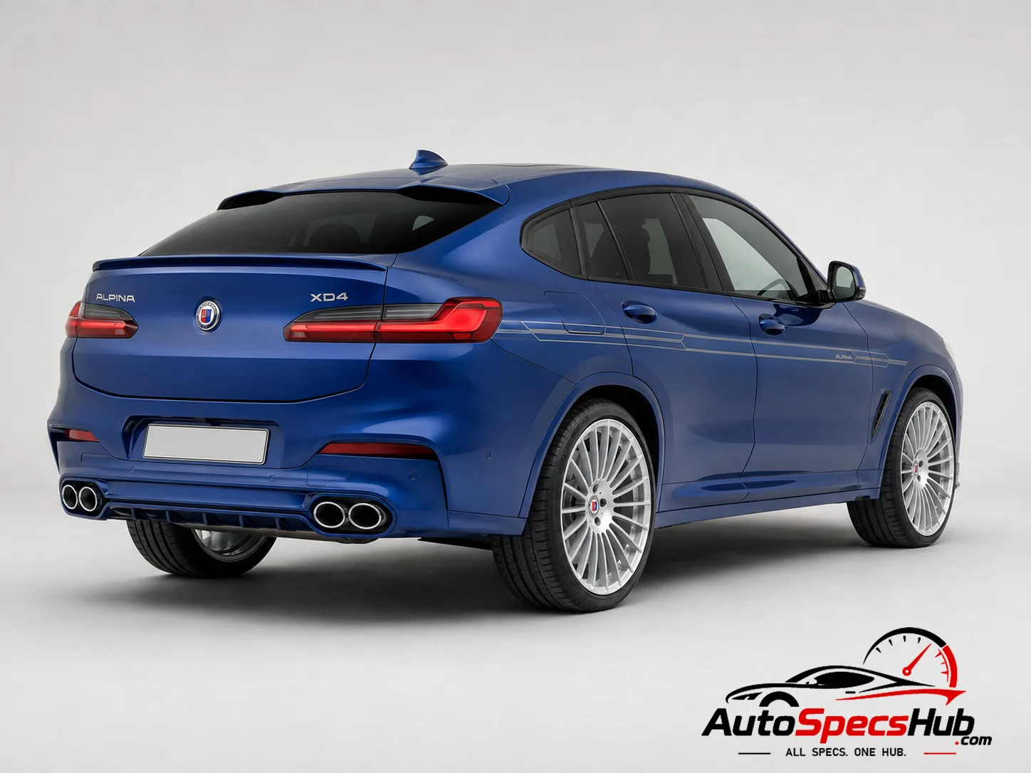 2021 Alpina XD4 rear three-quarter view