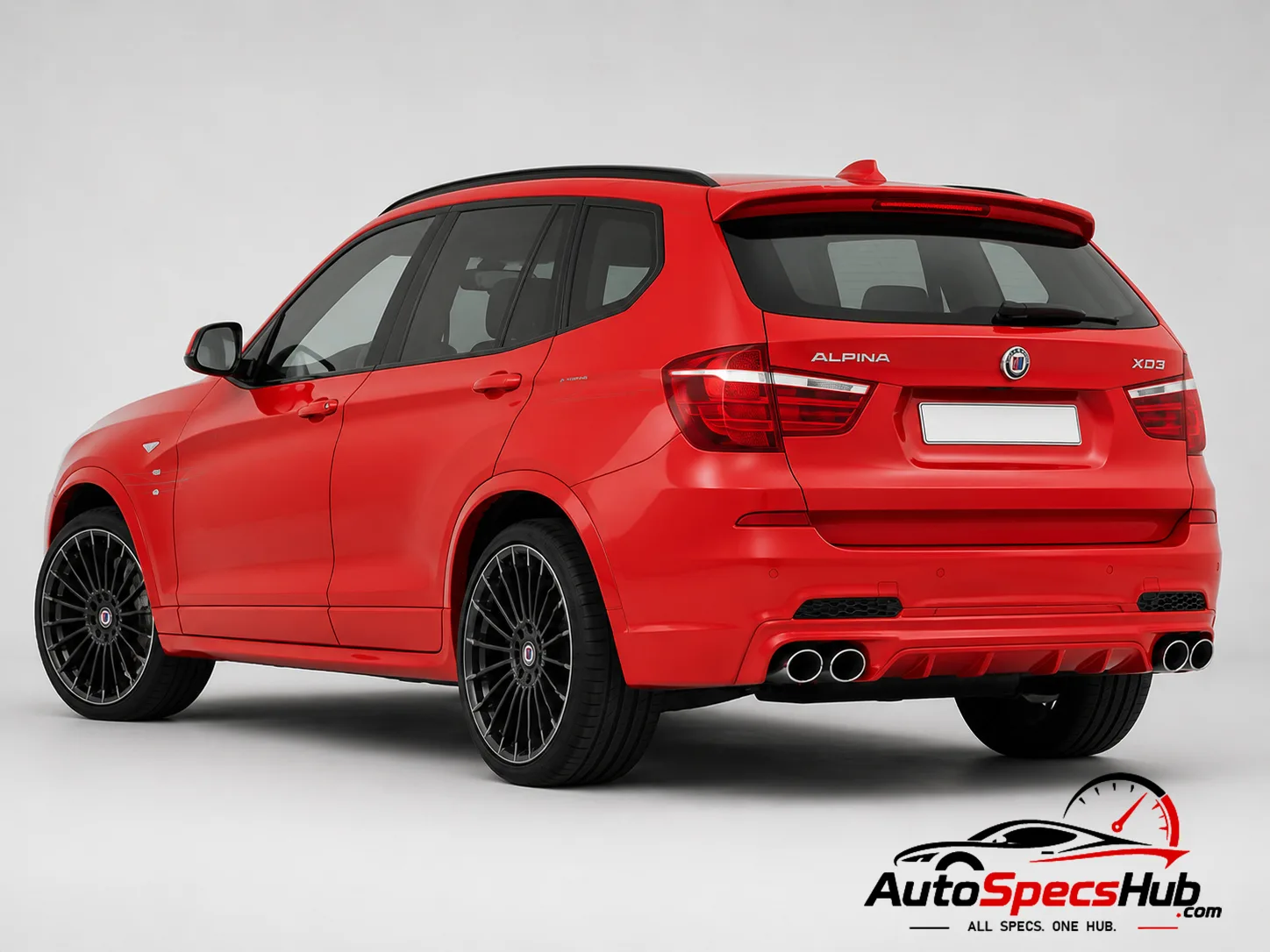 2013 Alpina XD3 Bi-Turbo rear three-quarter view