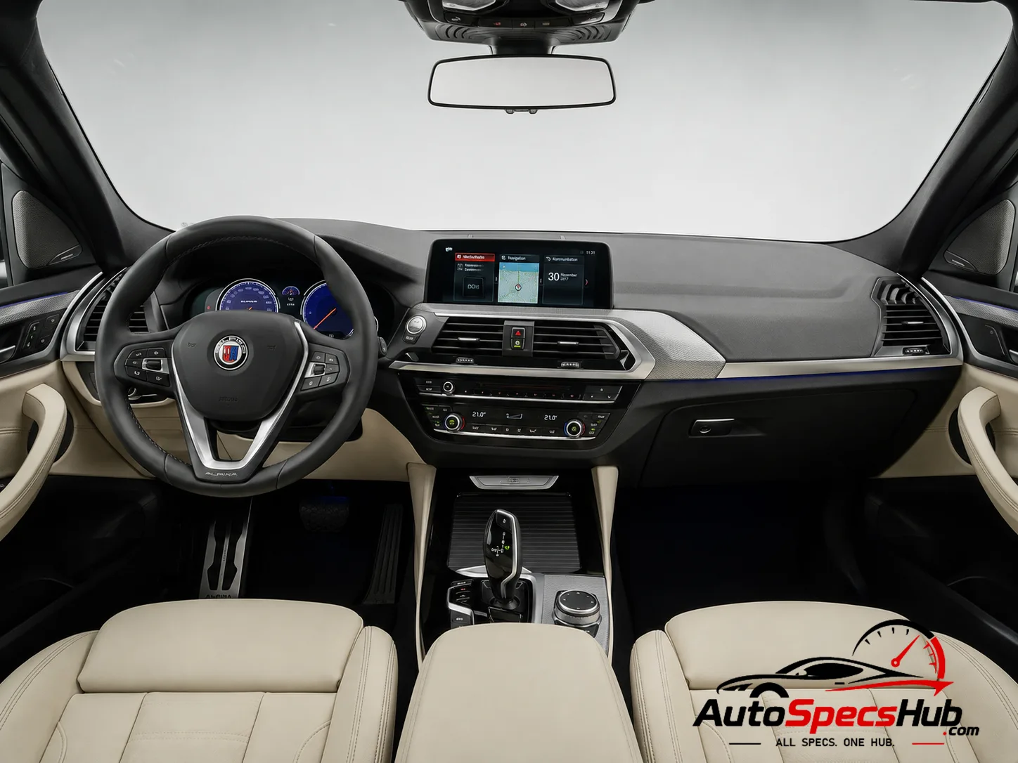 2018 Alpina XD3 interior dashboard and front cabin