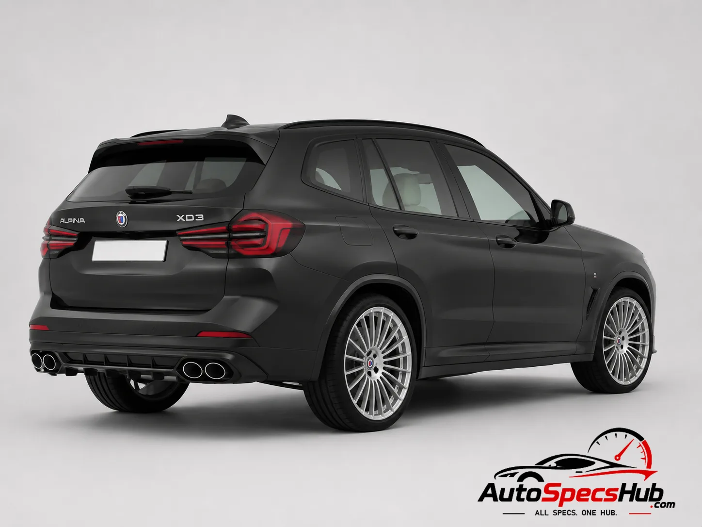 2021 Alpina XD3 rear three-quarter view