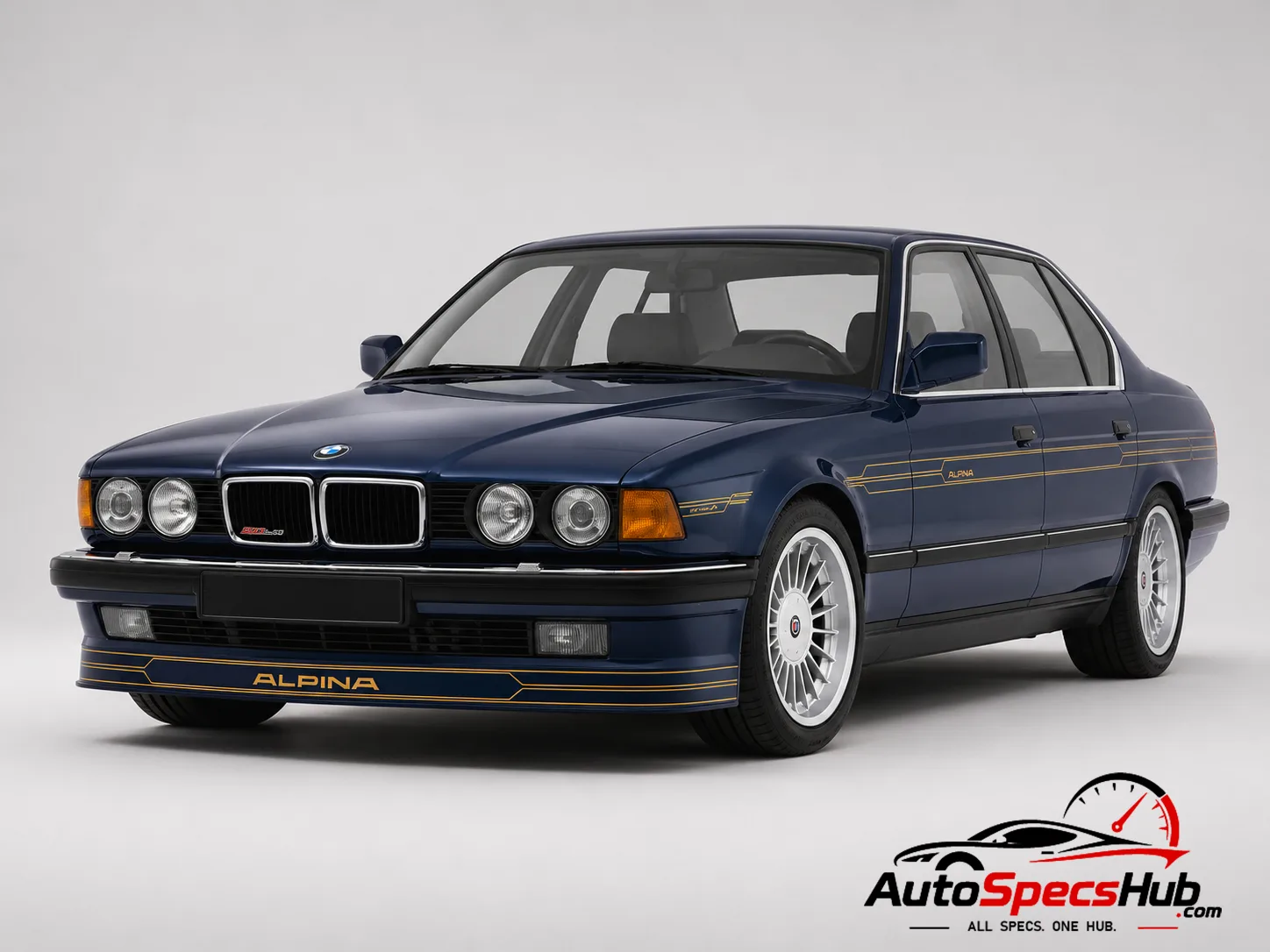 1988 Alpina B12 5.0 E32 front three-quarter view