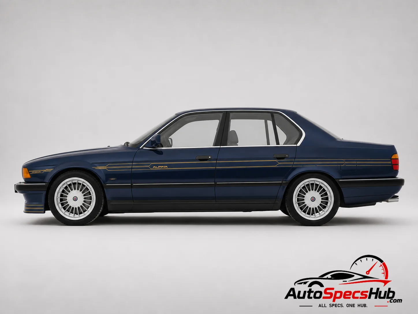 1988 Alpina B12 5.0 E32 side profile