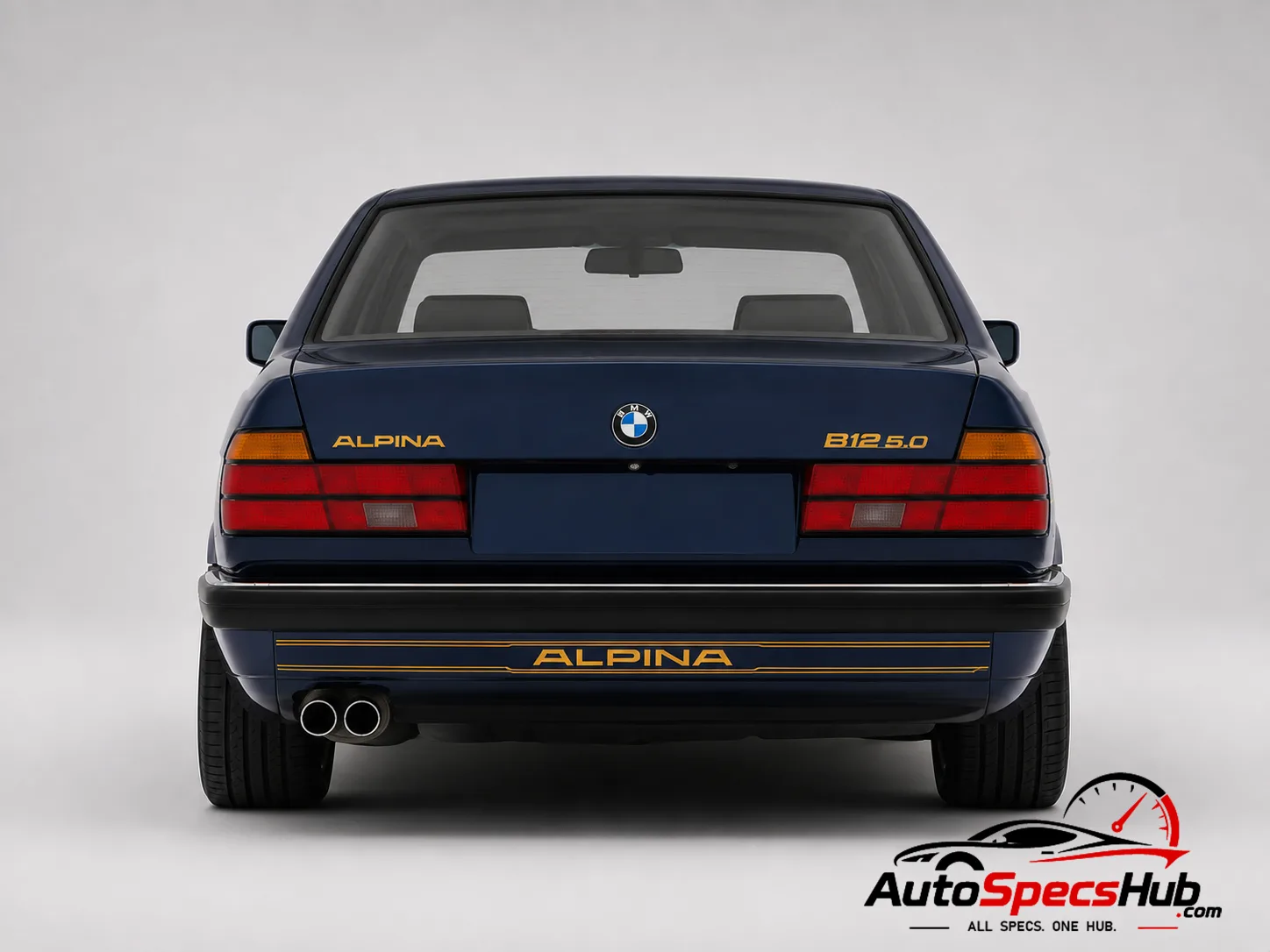 1988 Alpina B12 5.0 E32 rear view