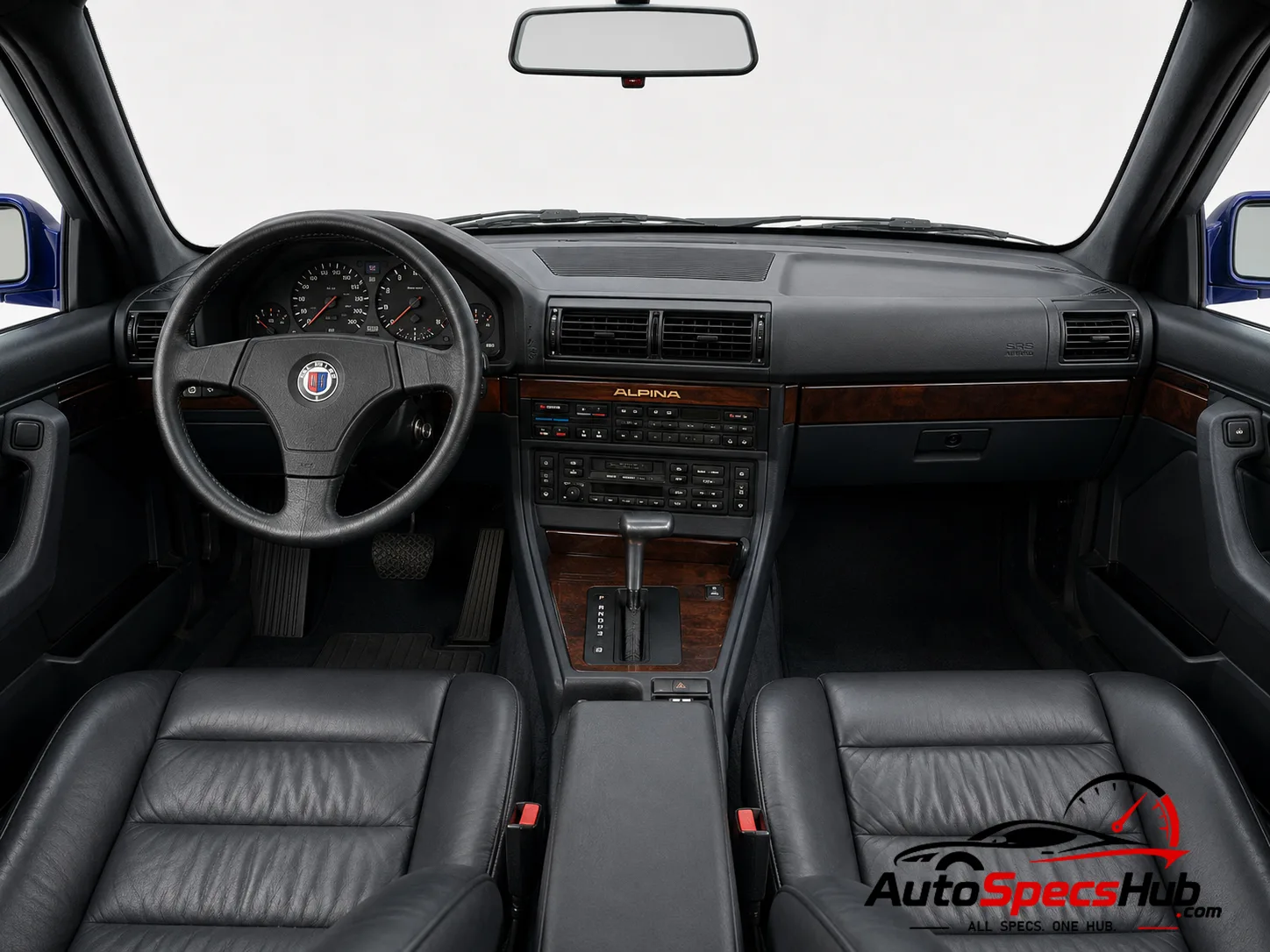 1993 Alpina 7 Series B11 4.0 E32 interior dashboard view