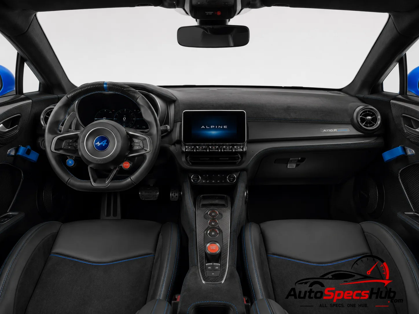 2025 Alpine A110 R Ultime interior dashboard and front cabin
